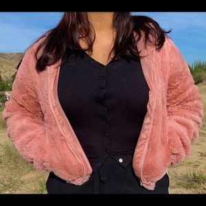 Fuzzy Pink Jacket